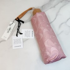 Coach Powder Pink Mini Umbrella Signature CEF88 SHIPS FAST 