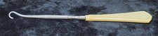 VINTAGE SHOE BUTTON HOOK IVORY IVOROYD HANDLE 7 3/4  LONG