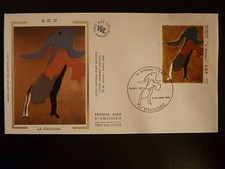 FRANCE PREMIER JOUR FDC YVERT 2447   PEINTURE DE JEAN ARP  5F STRASBOURG  1986