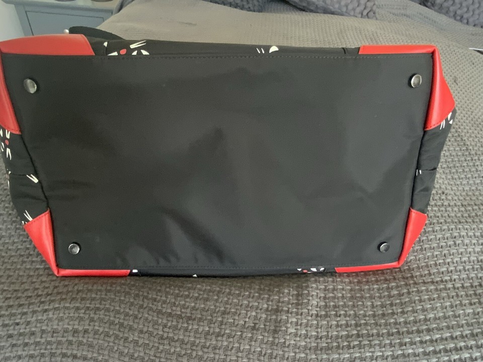 Lulu Guinness Black Kooky Cat Weekend Holdall eBay