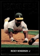 1991 Leaf Gold Rookies Baseball Rickey Henderson Oakland Athletics #BC26