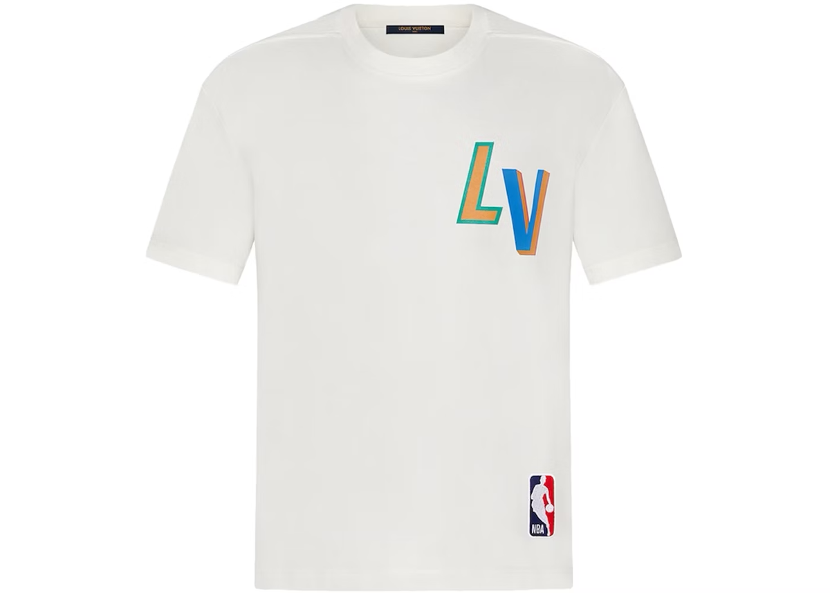 LOUIS VUITTON NBA collaboration T-shirt White Size M | eBay