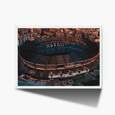 STADIO MARADONA SAN PAOLO NAPOL  stampa grafica quadro A3 A4 idea regalo DISEGNO