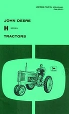 John Deere H Series Operators Instruction Manual JD