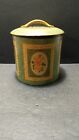 ❤️ Antique Embossed Tin Made In England Floral Tin Container Decor Rare