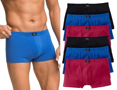 6er-Pack Herren Boxershorts Ben Boxer Baumwolle Herrenslips Jersey Unterhosen