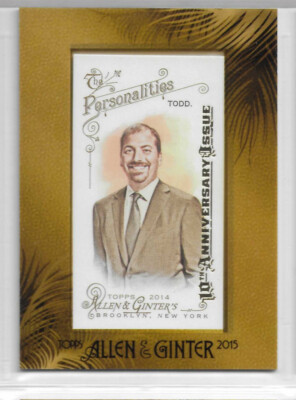 CHUCK TODD 2015 TOPPS ALLEN GINTER FRAMED MINI 10TH ANNIVERSARY BUYBACK SP MG