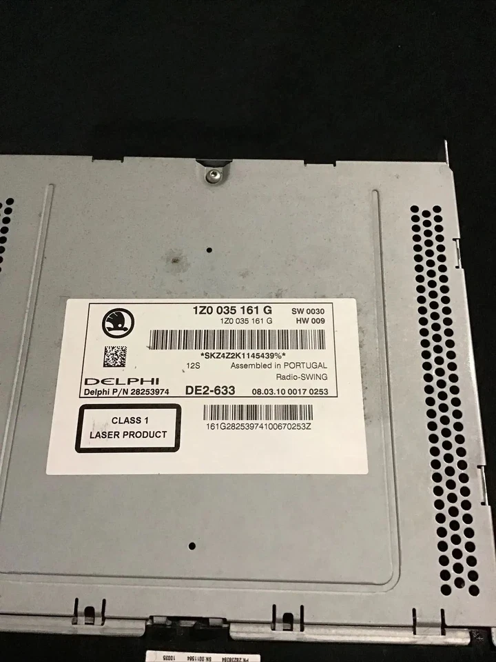 Radio CD Kein Code Vorhanden Delphi 1Z0035161G Skoda Yeti - Bild 2 von 2