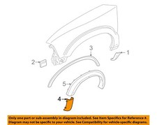 Gm Oem 98-03 Sonoma Fender Exterior Trim-extension 15152518