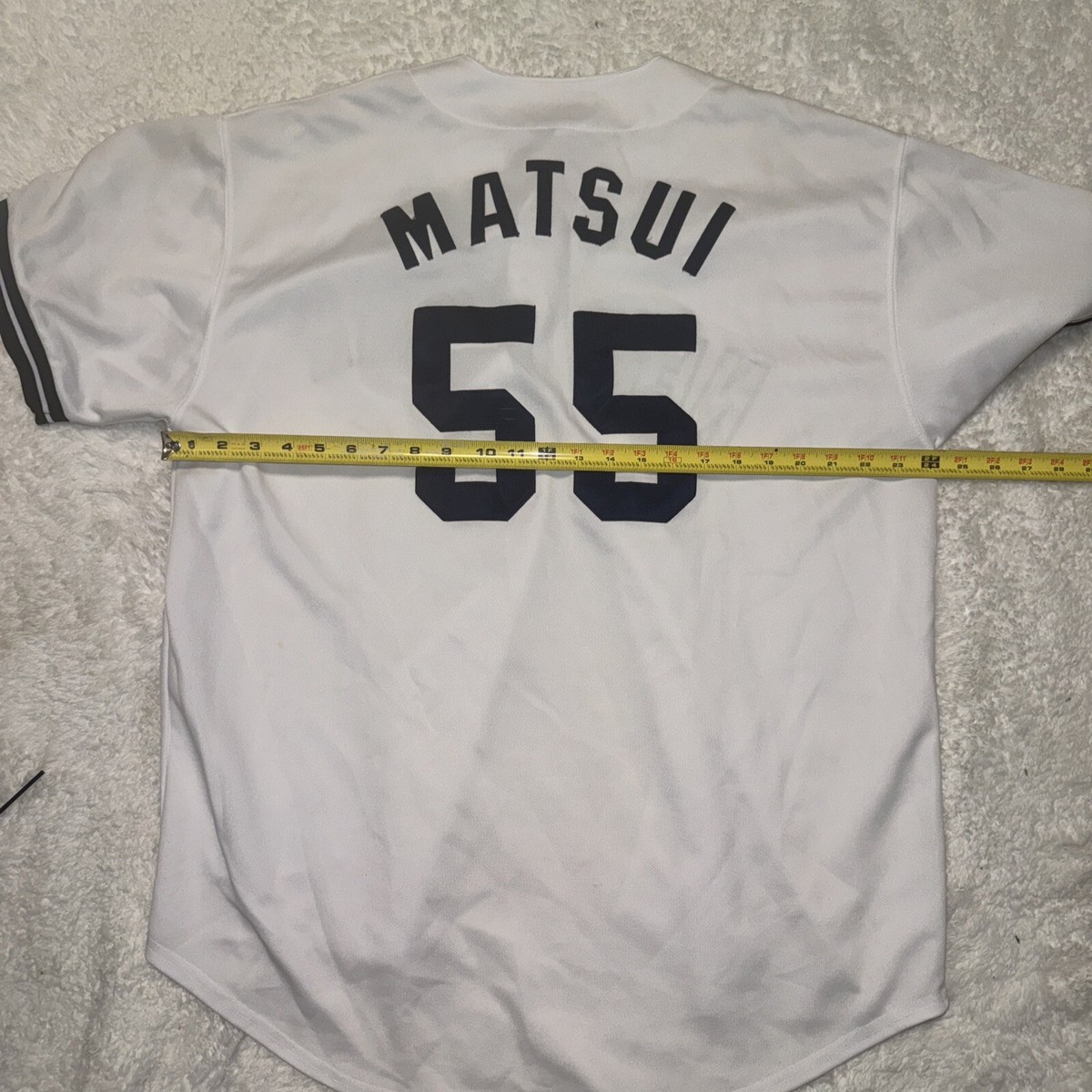 majestic Yankees MATSUI 55 　　 　　　USA製 XL NY Yankees Hideki Matsui #55 White Jersey Size XL by Russell