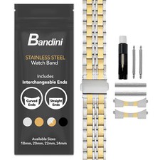 20mm Jubilee Stainless Steel Metal Watch Band for Carl F. Bucherer Manero