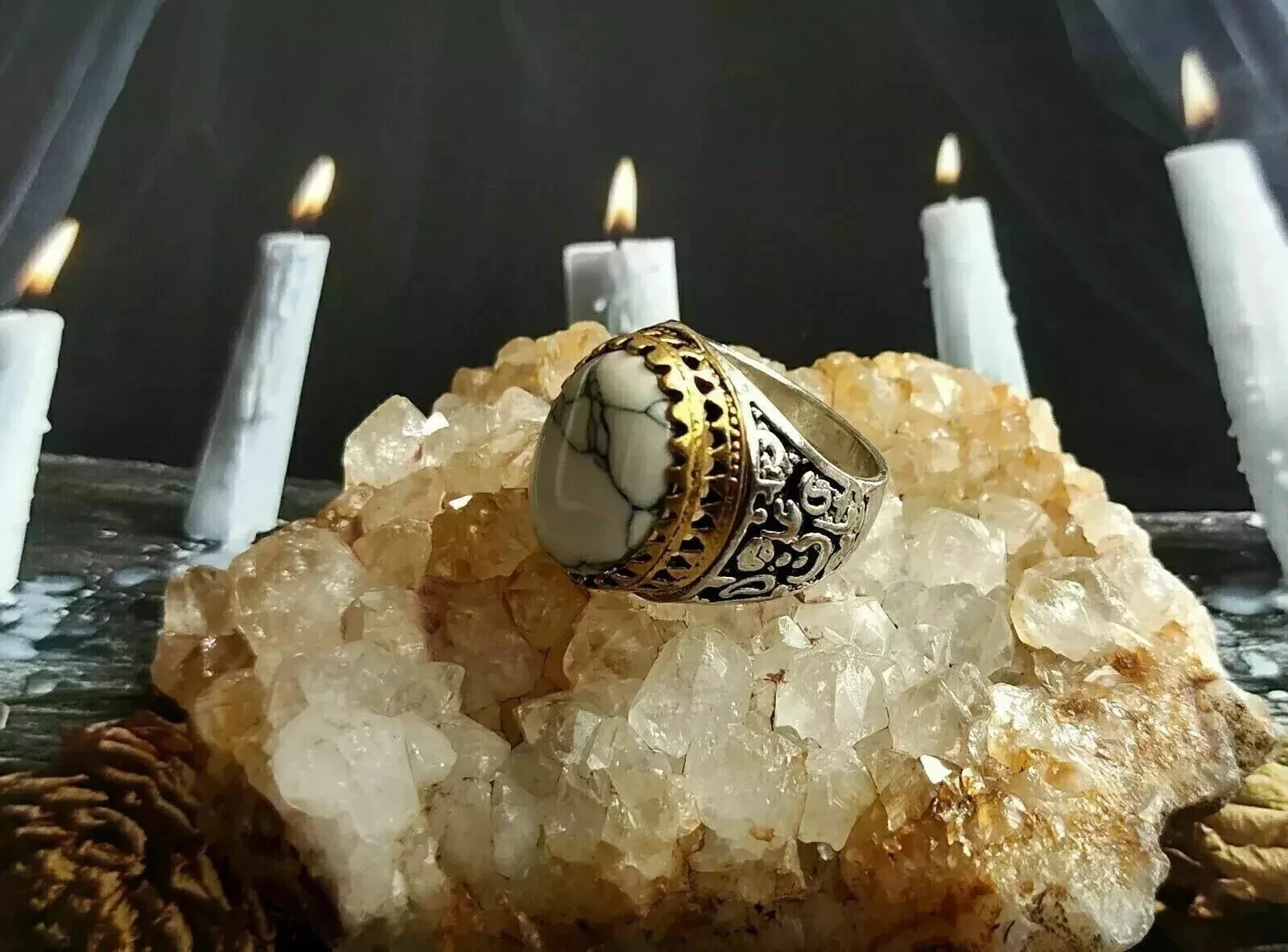 A+++ Rare Queen Silver Ring - Blessed for Wish Fulfillment and Abundance
