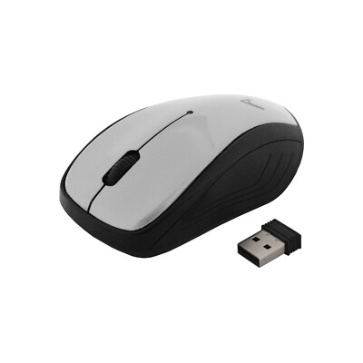 PC Maus Optische Kabellos USB 800 DPI 2.4 GHz Silber/Schwarz