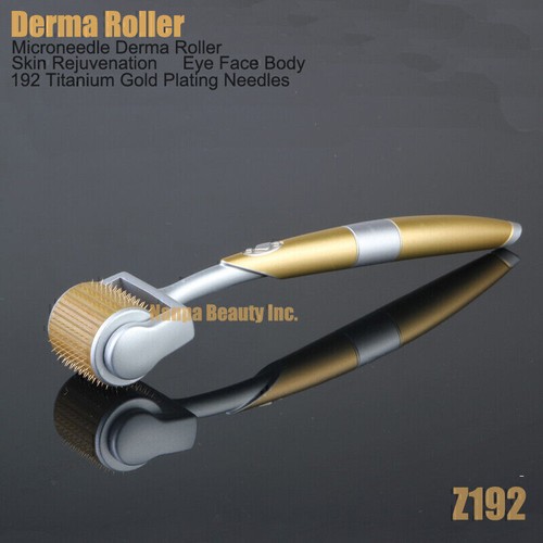 DermaRoller 192 Pins Titanium Derma Roller Anti Acne Scars Wrinkles Skin Care - Picture 2 of 12