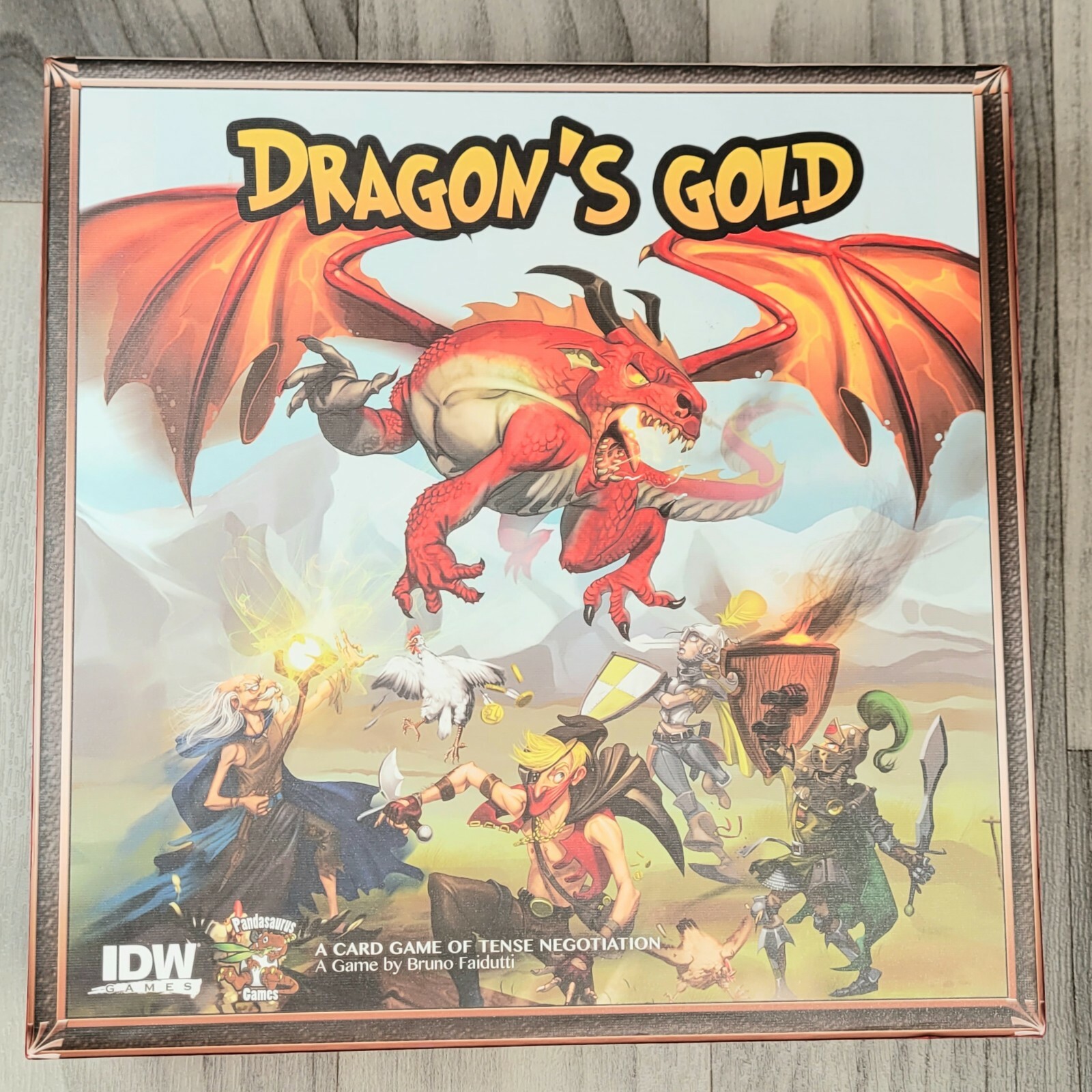 Dragon's Gold Family Card Game IDW Games Open Box New Sealed Components-image