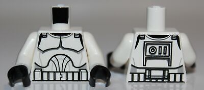 Lego Star Wars White Torso Armor Clone Trooper Pattern Clone Wars | eBay