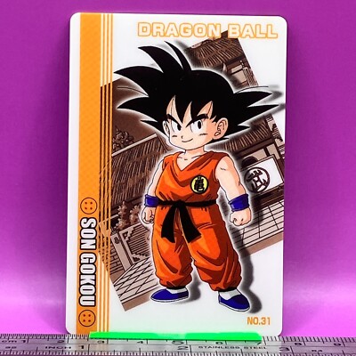 Son Goku 31 Dragon Ball Wafer Card DBZ Carte BANDAI 2004 Vintage