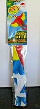 Vtg Gayla 55" Rainbow Parrot Kite Wing Flapper w/ Twine and Winder