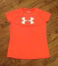 Under Armour Youth Large loose heat gear Orange t-shirt