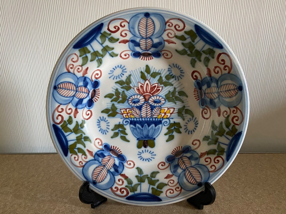 工芸品 Makkum Delft Royal Tichelaar Makkum Delft Blue Lidded Urn c. 1880-1895
