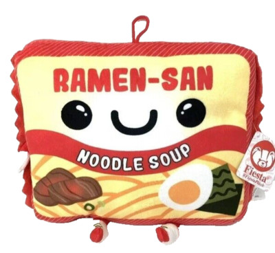 Top Ramen-San Beef Noodle Soup Fiesta Plush Pillow Giant 24  x 18  Soft Red