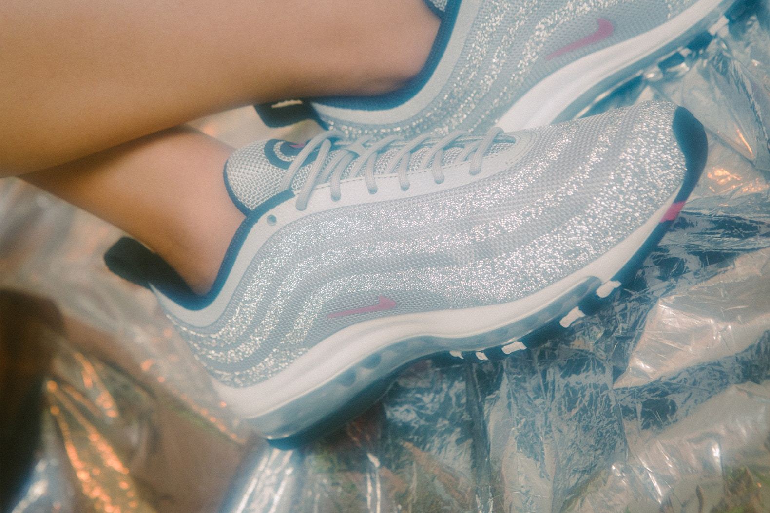 Rosa inquilino Pensativo Nuevo Y En Caja Nuevo Nike Air Max 97 LX plata de bala de Swarovski talla 5  6 Reino Unido con recibo | eBay