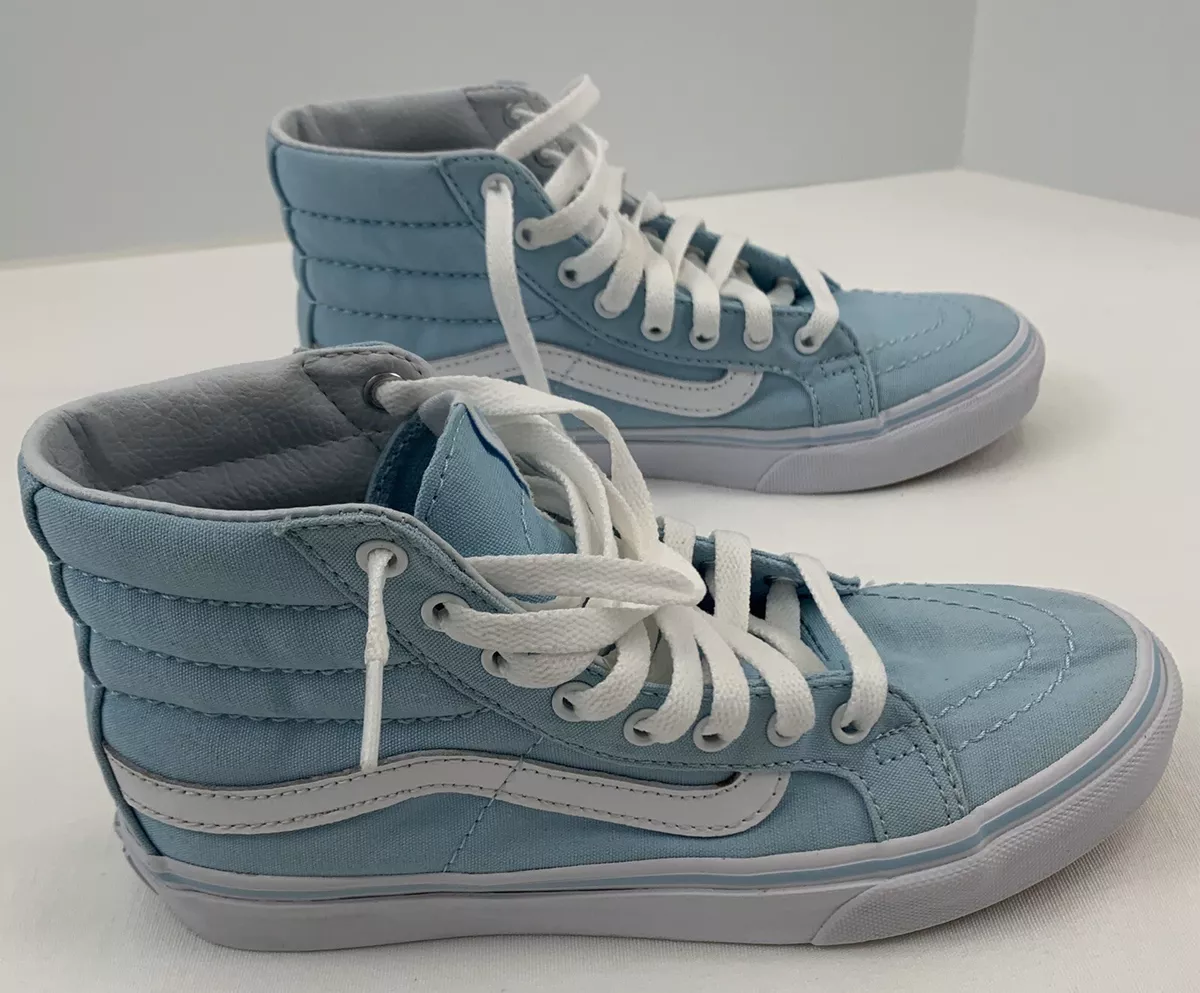 High top light blue vans sale