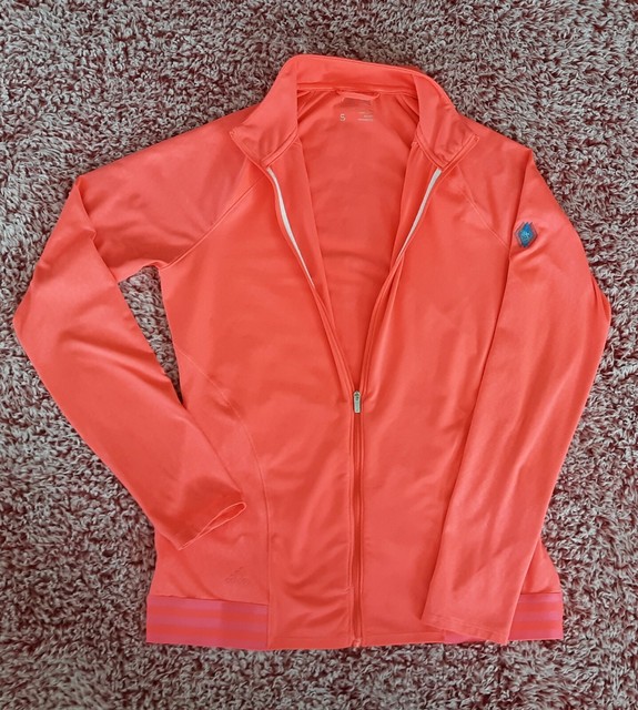 neon orange adidas jacket