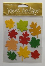 Jolee's Colorful Fall Autumn Leaves Scrapbooking Stickers