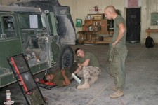 2007 USMC 12th Regiment Maintenance Humvee Al Asad Iraq 4x6 Original Photo