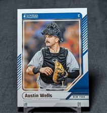 Austin Wells Rookie RC 2024 Panini Donruss Baseball Card #59 New York Yankees. rookie card picture