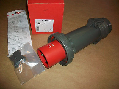 Legrand Hypra Pin & Sleeve Plug 591 22    380-415vac  @ 125amps  NEW IN BOX