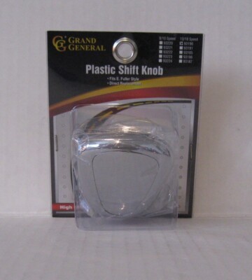 New Gear Shift Knob for 13/18 Eaton Fuller Sloped Knob Chrome Plastic GG #93190