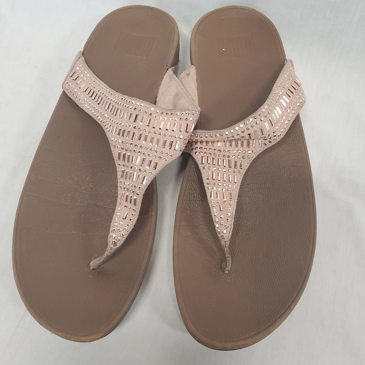 FitFlop Thong Size 11 Women s INCASTONE Microfibre Toe Post