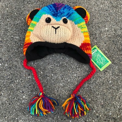 Kyber Brown Monkey Wool Hat Adult
