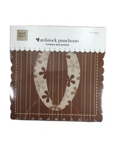 Heidi Grace Fiskars Common Cardstock 347 Punchout Numbers & Symbols Brown NEW
