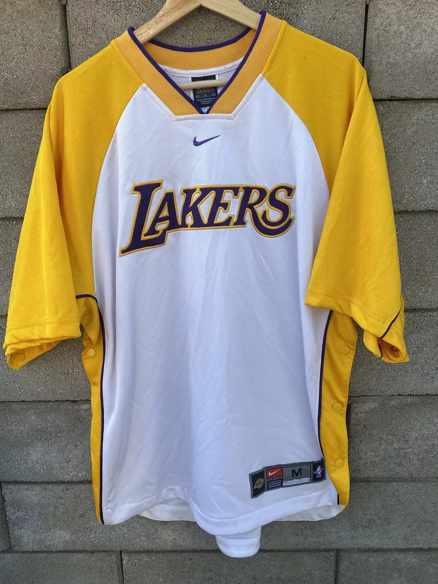 Vintage Nike Team Authentics Los Angeles Lakers Warm Up Jersey Size Medium