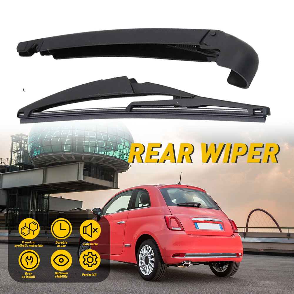 Rear Wiper Arm and Blade Set for FIAT 500 2012-2019 OEM 68079869AA 68079870AA 2-Piece Kit