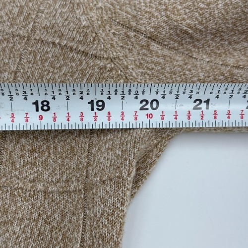 Geoffrey Beene Mens Quater Button Collared Pullover Sweater Tan Beige Size M - Picture 9 of 11