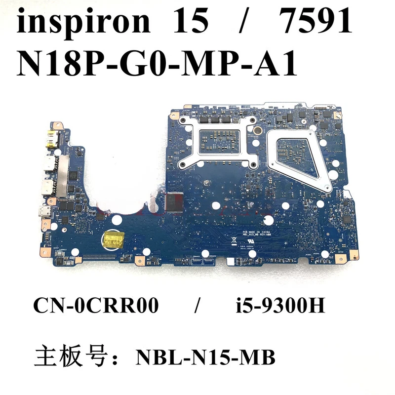 NBL-N15-MB i5-9300H For dell Inspiron 15 7000 7591 Motherboard CN-0CRR00 0CRR00 2