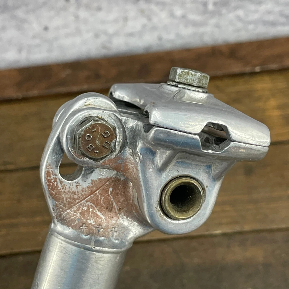 Tija de sillín acanalada vintage 3 TTT 25,4 mm micro ajuste 190 tija de sillín Eroica Italia Foto 2 de 4