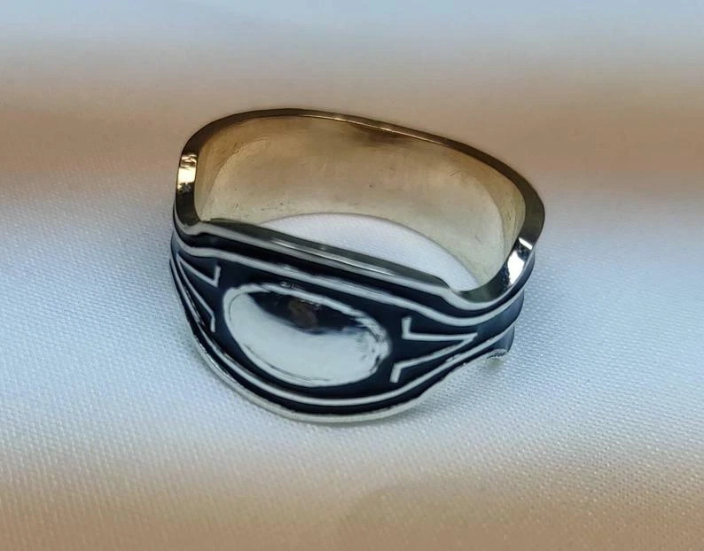 Anillo Pantera Negra Rey T’Challa en plata 925 Wakanda Chadwick Boseman Lover Foto 2 de 4