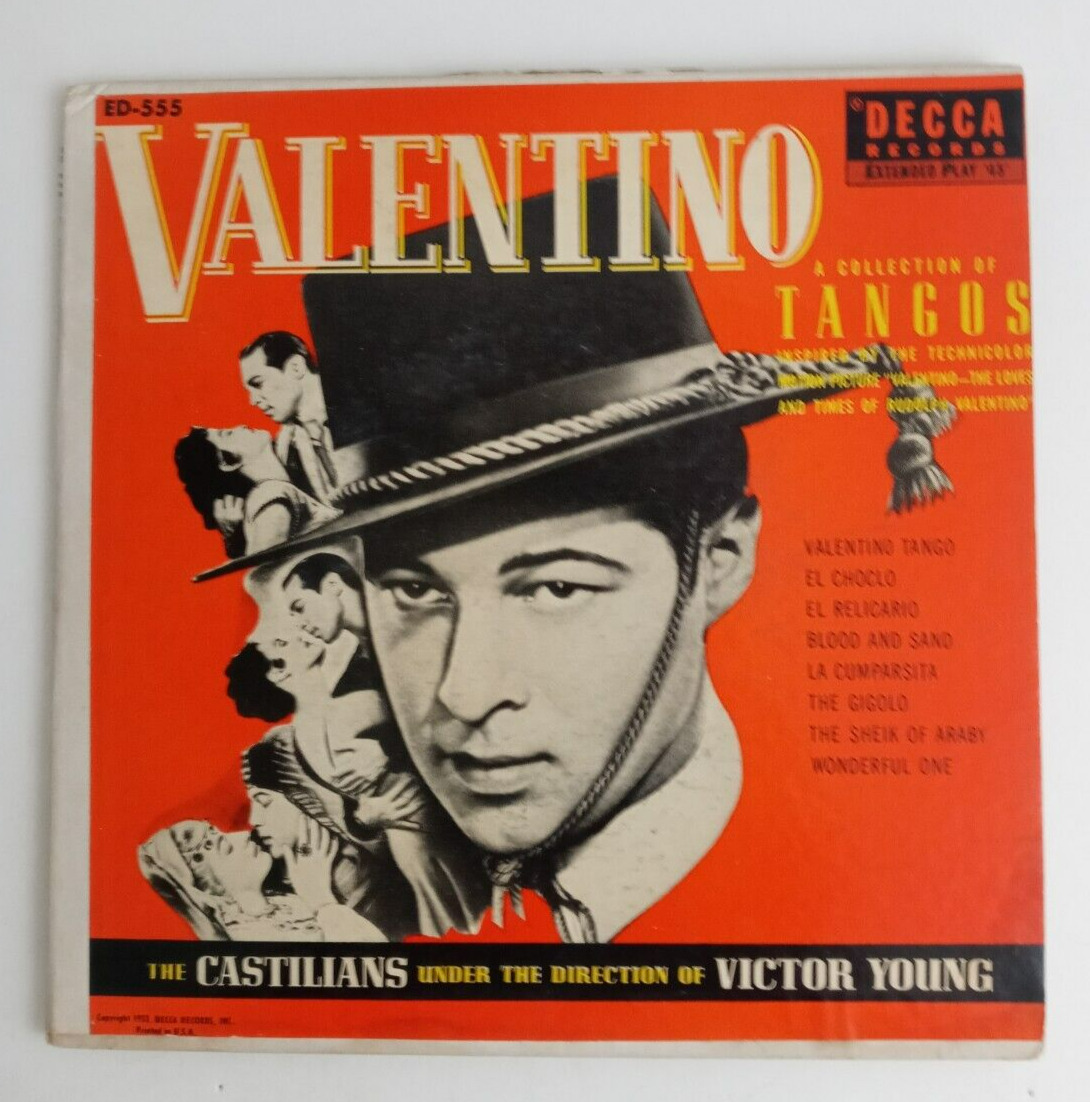 Valentino A Collection of Tangos Decca 45 Record 1951