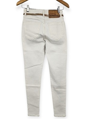 New One Teaspoon White Freebirds II Jeans Womens 23 High Waist Skinny Stretch - Picture 5 of 8