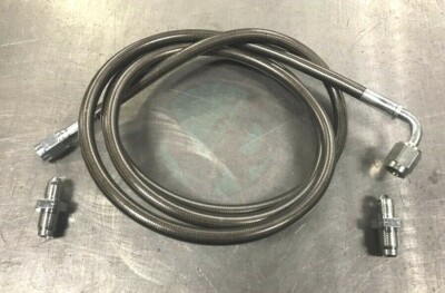 Gunmetal  H2B SwapStainless Steel Clutch Line For 92-00 Civic 94-01 integra