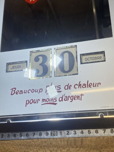 ancien Calendrier publicitaire PERPÉTUEL Francia Brûleurs A Mazout - Picture 4 of 12