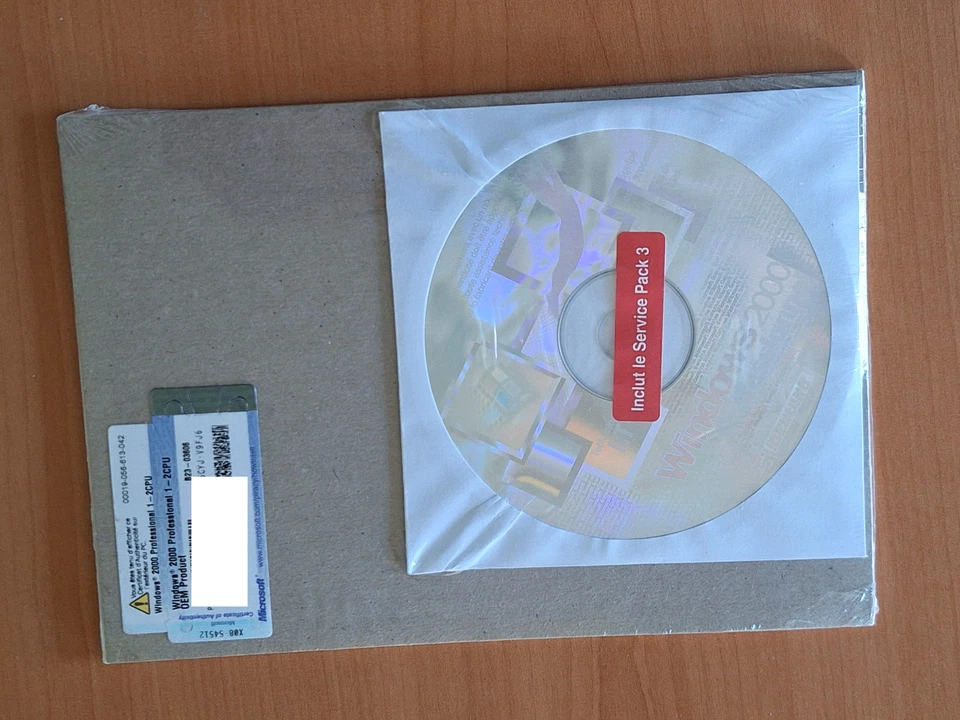 Microsoft Windows 2000 Professional *New & Factory Sealed* SP3 B23-03606 (FR) - Bild 2 von 2