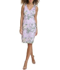 SIENA Womens Embroidered Midi Dress