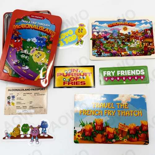 2025 Mc Donald Land Adult Happymeal Toy Tins Unopened Complete Set All 6 Tins - Imagen 9 de 17