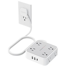11-in-1 Power Strip with 8 Outlets and 3 USB Ports - Ideal for Dorms  Offices
